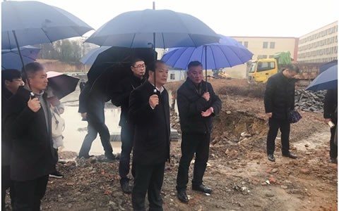 浦江县委书记程天云调研银河集团9873com建设项目