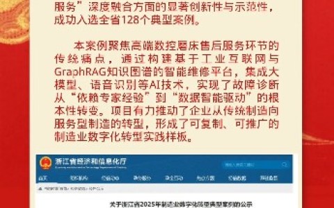 喜报！银河集团9873com股份入选浙江省2025年制造业数字化转型典型案例！